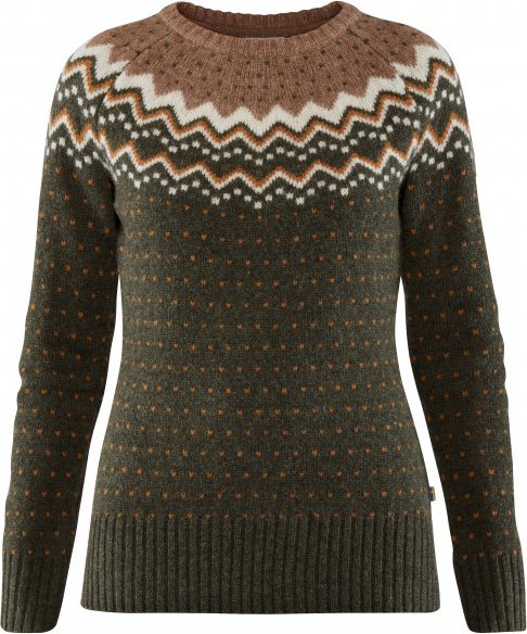 Fjällräven - Women's Övik Knit Sweater - Wollpullover Gr L oliv
