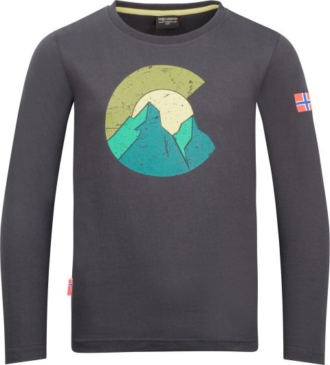 Trollkids - Kid's Halsafjord Longsleeve - Longsleeve Gr 104 grau
