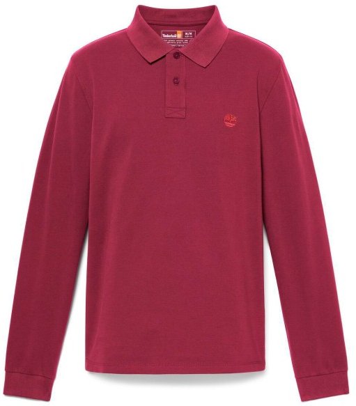 Timberland - Millers River L/S Millers River Pique Polo - Polo-Shirt Gr XXL rot