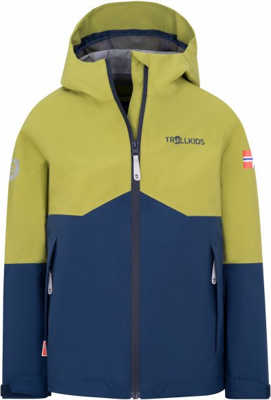 Trollkids - Kid's Gjende Jacket - Regenjacke Gr 128 blau