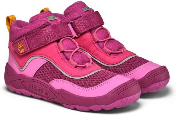 Thumbnail - Affenzahn - Kid's Übergangsschuh Vegan Explory - Barfußschuhe Gr 24 bird / berry