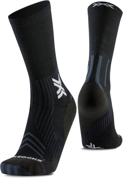 Thumbnail - X-Socks - Run Expert Silk Merino Crew - Laufsocken Gr 45-47 schwarz