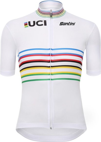 Thumbnail - Santini - Women's UCI Official World Champion Master Jersey - Radtrikot Gr M weiß