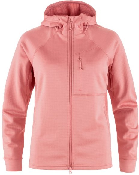 Fjällräven - Women's Abisko Grid Fleece Hoodie - Fleecejacke Gr XL rosa