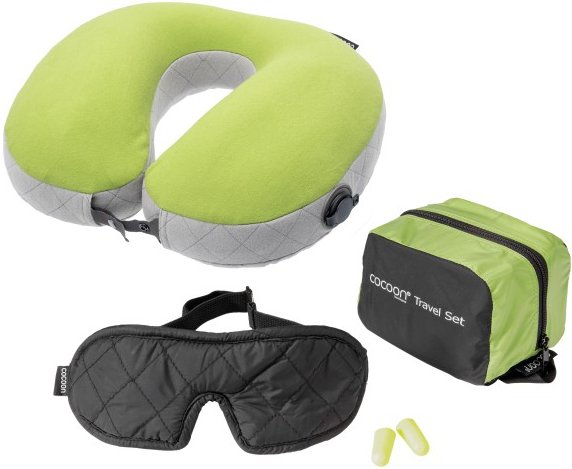 Cocoon - Travel Set 3 Pack - Kissen Gr 11 x 10 x 8 cm wasabi /schwarz