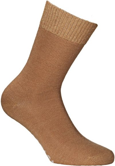 Thumbnail - Alpacasocks&Co - Women's Alpaca Sparkle Crew - Multifunktionssocken Gr 36-39 braun
