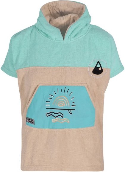 Wave Hawaii - Kid's Ponchini Dropsi - Surf Poncho Gr XXS türkis