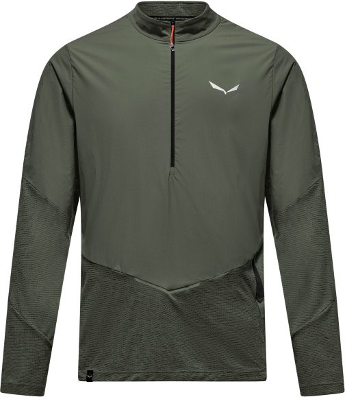 Salewa - Pedroc Dry Wind HZ Tee - Longsleeve Gr 46 oliv