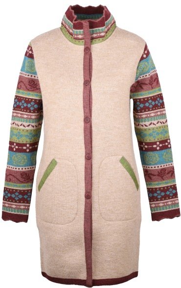 Thumbnail - Flomax - Women's Oversize Mantel Rosalia - Wolljacke Gr 40/42 beige