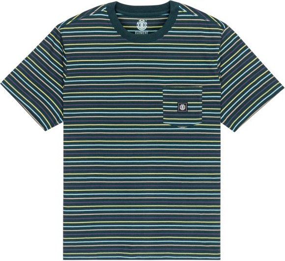 Element - Icon Label Pocket - T-Shirt Gr S blau