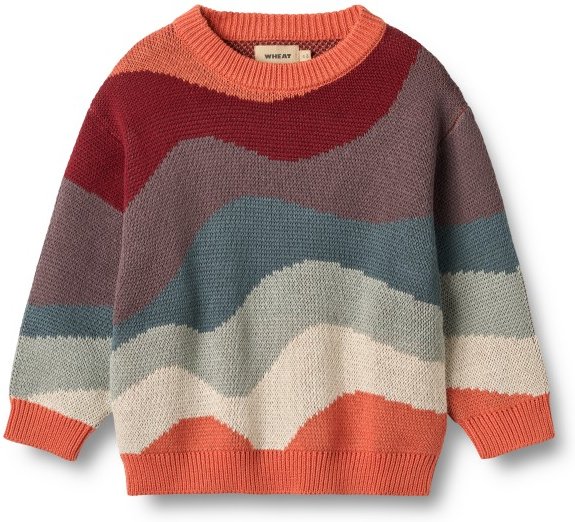 WHEAT - Kid's Knud - Pullover Gr 122 bunt