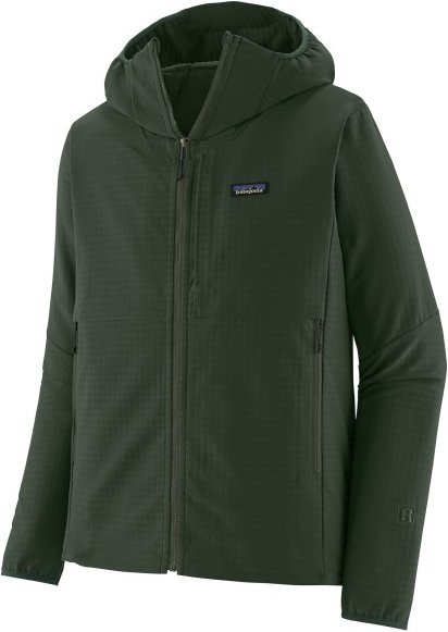 Thumbnail - Patagonia - R1 Techface Hoody - Softshelljacke Gr L grün/oliv
