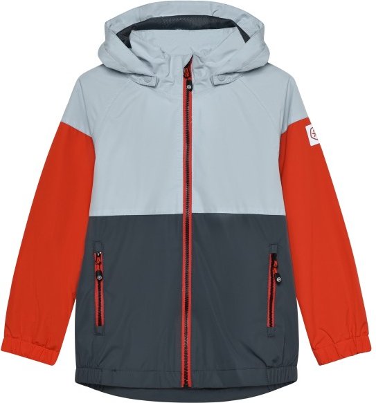 Color Kids - Kid's Jacket Colorblock - Regenjacke Gr 116 grau