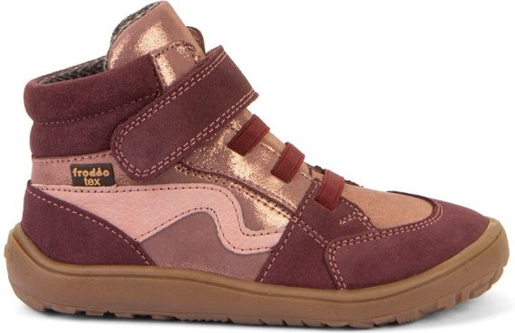 Thumbnail - Froddo - Kid's Barefoot Tex Go - Barfußschuhe Gr 35 bordeaux / gold
