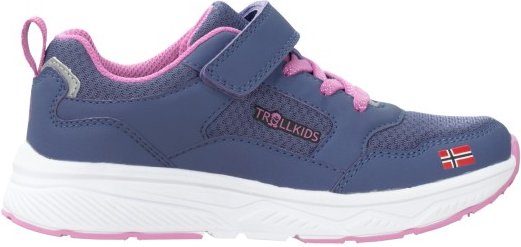 Trollkids - Kid's Haugesund Sneaker - Freizeitschuhe Gr 33 blau/rosa