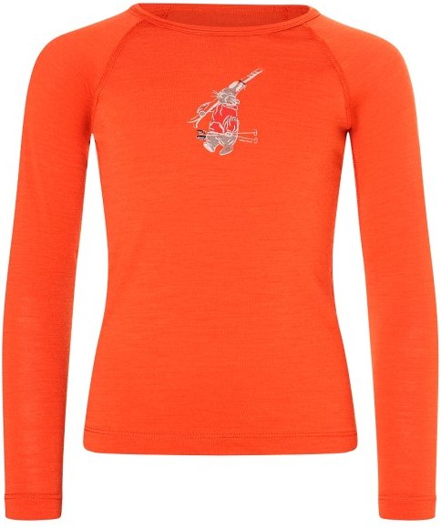 super.natural - Kid's Ski Bunny175 L/S - Merinounterwäsche Gr 140 rot