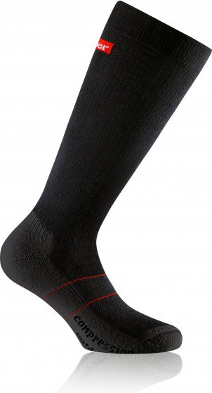 Rohner - Compression Outdoor Light - Wandersocken Gr 42-44 schwarz
