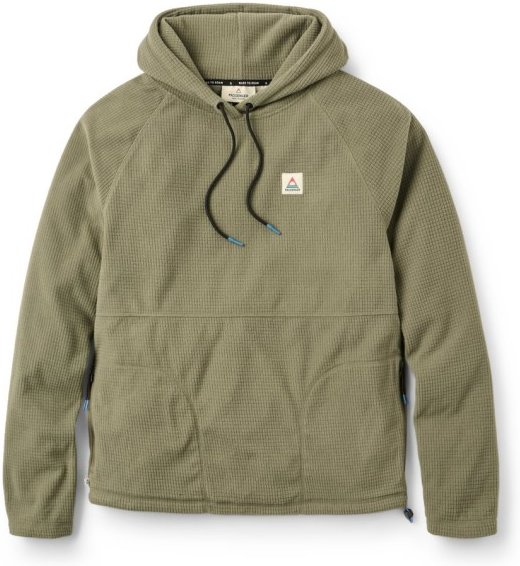 Thumbnail - Passenger - Point Grid Recycled Fleece Hoodie - Hoodie Gr XXL oliv