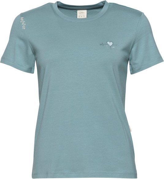 Thumbnail - Chillaz - Women's Iseo Heartbeat To Climb - T-Shirt Gr 38 türkis