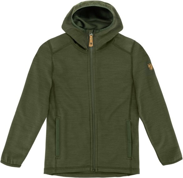 Fjällräven - Kid's Keb Fleece Hoodie - Wolljacke Gr 146 oliv