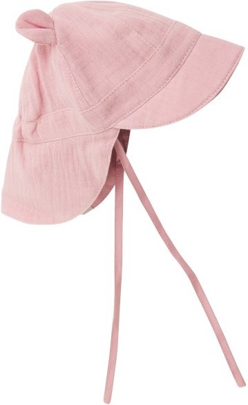 Huttelihut - Kid's Summer Hat Ears Muslin - Hut Gr 44 cm - 3-6 Months rosa