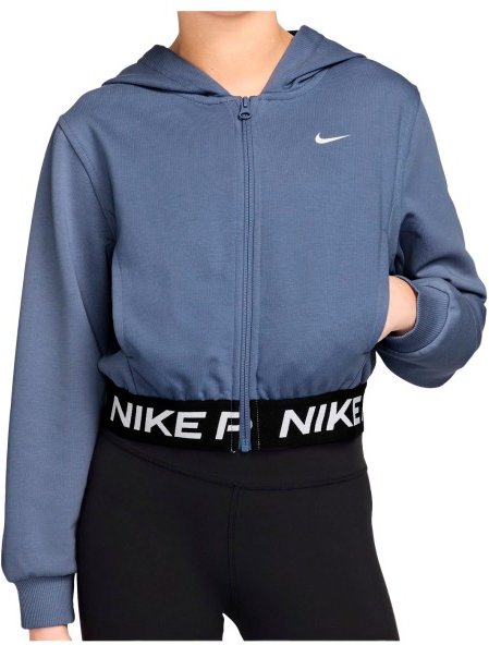 Nike - Girl's NP Dri-Fit Full Zip Fleece Hoody - Hoodie Gr M blau