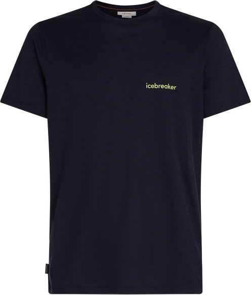 Thumbnail - Icebreaker - Merino 150 Tech Lite S/S Tee IB Wordmark - Merinoshirt Gr XXL blau