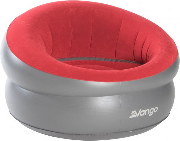 Vango - Inflatable Donut Flocked Chair - Campingstuhl grau/rot