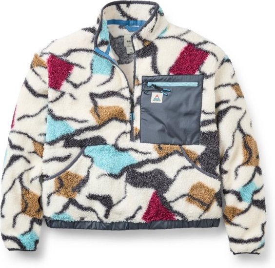 Thumbnail - Passenger - Women's Ravi Recycled Sherpa Fleece - Fleecepullover Gr XL grau