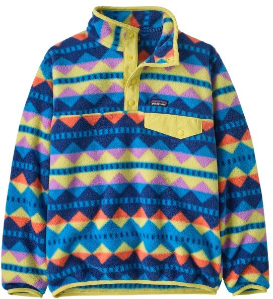 Thumbnail - Patagonia - Boy's Lightweight Synchilla Snap-T Pullover - Fleecepullover Gr L blau