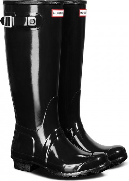 Hunter Boots - Women's Original Tall Gloss - Gummistiefel Gr 39 schwarz