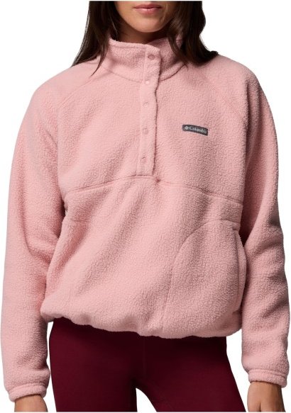 Thumbnail - Columbia - Women's Jasper Ridge Pebbled Fleece Half Snap - Fleecepullover Gr S rosa
