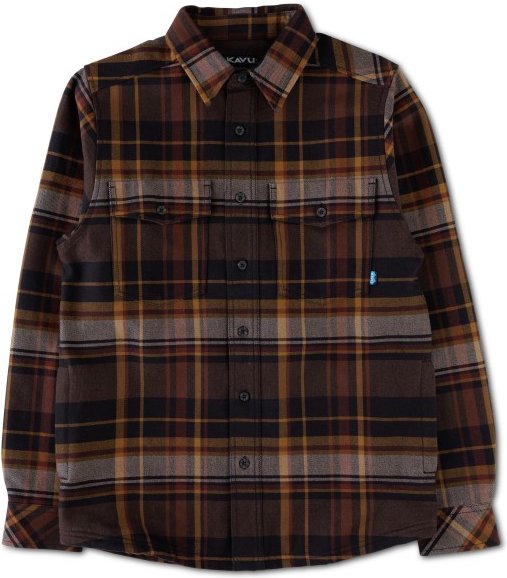 Thumbnail - KAVU - Carrick Bend - Hemd Gr XL braun/schwarz