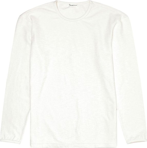 Thumbnail - KnowledgeCotton Apparel - Long Sleeved Structured Slub Sweat - Pullover Gr L weiß