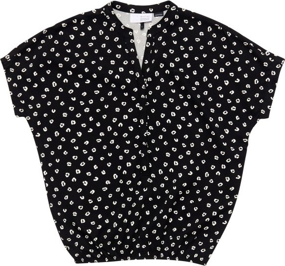 Mazine - Women's Printed V-Neck Blouse - Bluse Gr XL schwarz