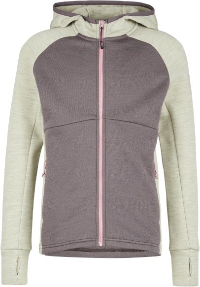 Stoic - Kid's MerinoFleece240 StorforsSt. Zip Hoody - Merinohoodie Gr 116 grau