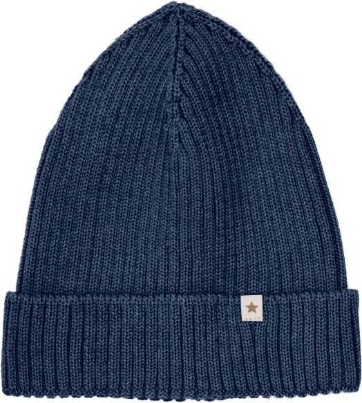 Huttelihut - Kid's Beanie Wool Knit Dino - Mütze Gr 55 cm - 8-10 Years blau