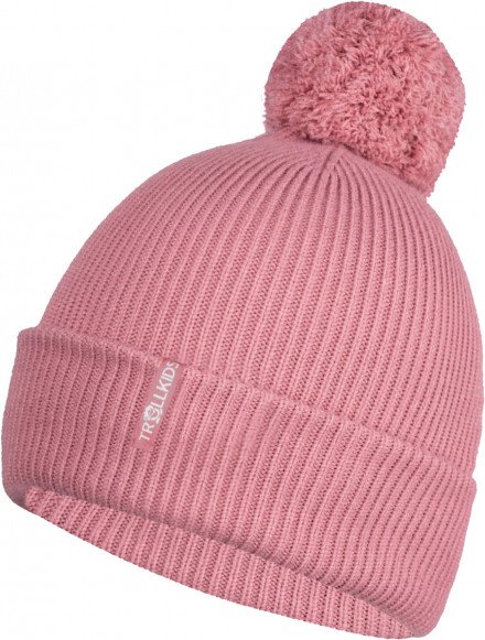 Trollkids - Girl's Holmenkollen Bobble Cap - Mütze Gr 48-52 cm - 2-5 Years rosa