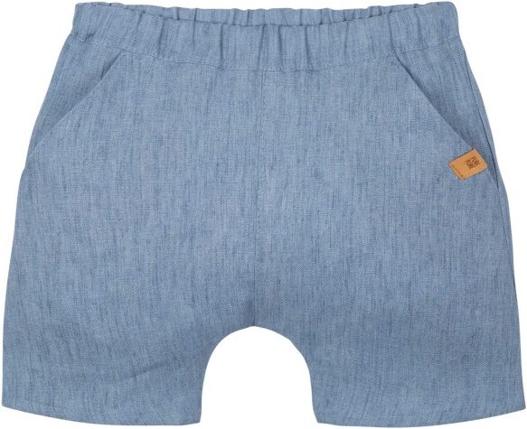 Pure Pure - Kid's Mini-Shorts Leinen - Shorts Gr 122/128 grau