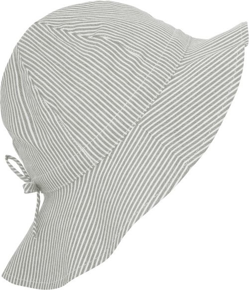 Thumbnail - Huttelihut - Kid's Summer Hat Woven Stripe - Hut Gr 53 cm - 4-6 Years grau