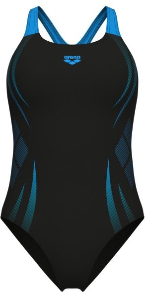 Arena - Women's Poseidonia Swimsuit Swim Pro Back LB - Badeanzug Gr 44 schwarz