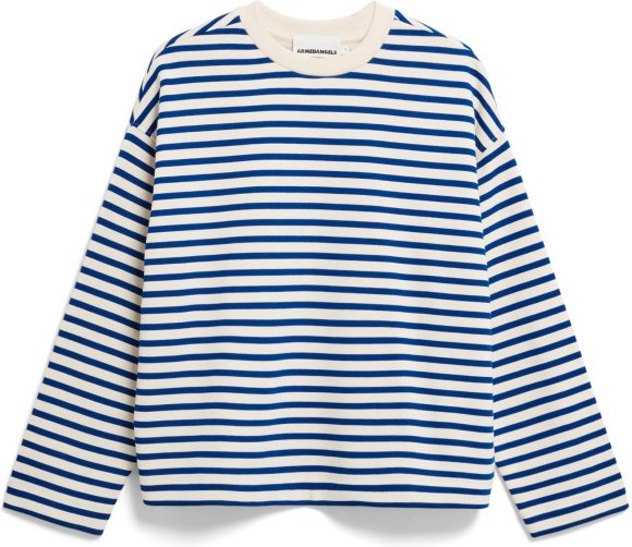 ARMEDANGELS - Women's Frankaa Stripe - Pullover Gr S blau