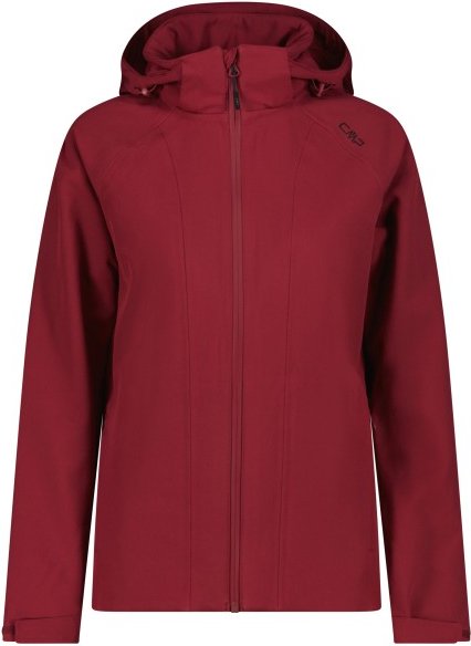Thumbnail - CMP - Women's Jacket Zip Hood Stretch Softshell - Softshelljacke Gr 36 rot
