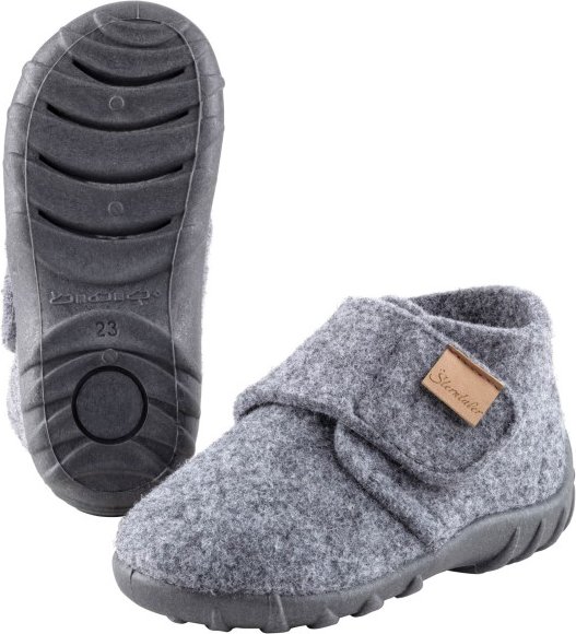 Sterntaler - Kid's Hausschuh Uni - Hüttenschuhe Gr 26 grau