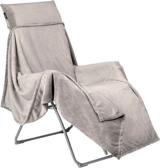 Thumbnail - Lafuma Mobilier - Flocon Throw Relax - Decke Gr 172 x 180 cm grau