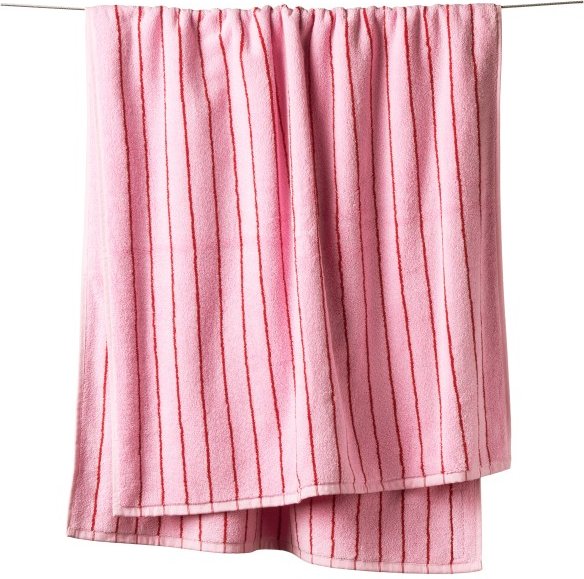 Bongusta - Naram Bath Towels - Badehandtuch Gr 70 x 140 cm rosa/ ski patrol