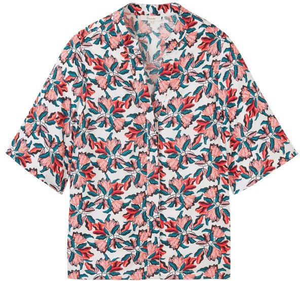 Thumbnail - Tranquillo - Women's Bluse aus Ecovero Viskose - T-Shirt Gr 40 bunt