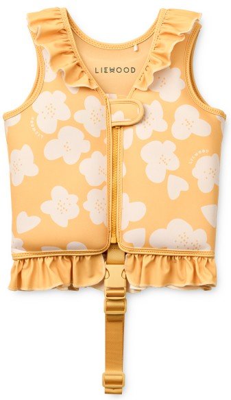 LIEWOOD - Kid's Dove Swim Vest with Frill - Schwimmweste Gr 15-19 kg flower /gelb