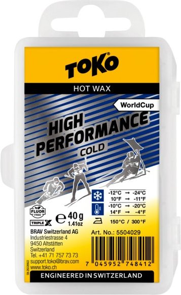 Toko - World Cup High Performance Cold - Heißwachs Gr 40 g