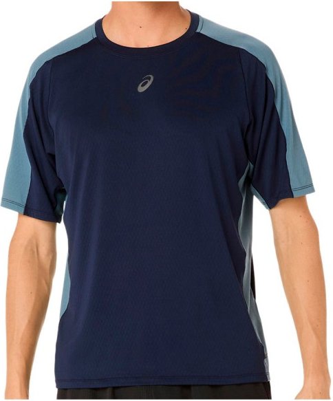 Asics - Fujitrail Elite S/S Top - Laufshirt Gr L blau